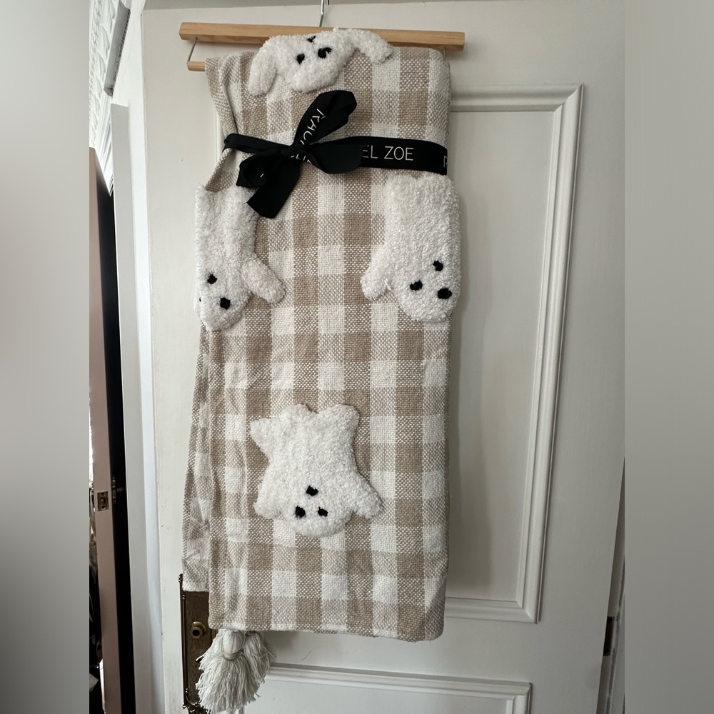 Viral Rachel Zoe ghost blanket - checkered beige
